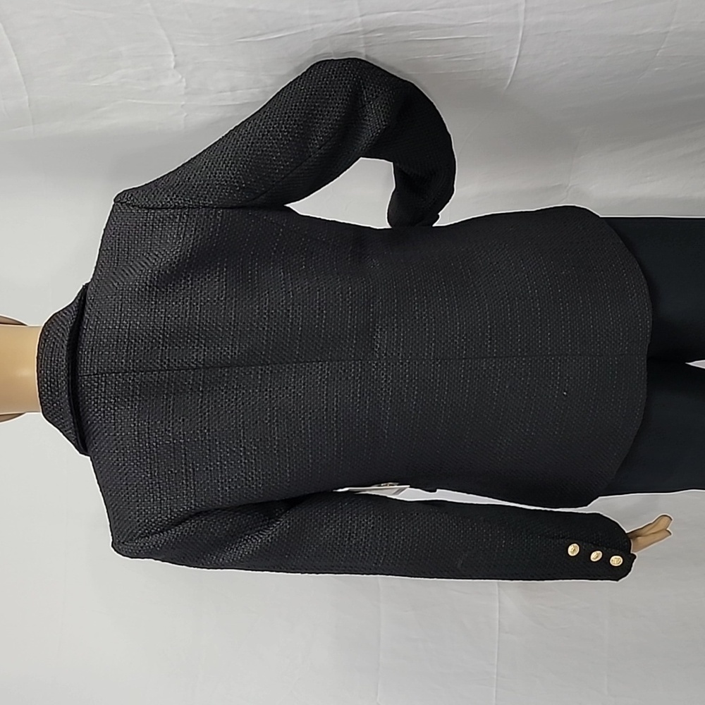 Ellen Tracy Black Double Breasted Boucle Blazer - Picture 11 of 13